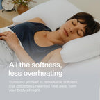 Coop Home Goods Cool+ Crescent Pillowcase King Size 2-Pack, White Cooling Pillowcases for Cool+ Crescent Pillow, Ultra-Soft & Breathable Cooling Pillow Covers with Zipper for Hot Sleepers - Image 2