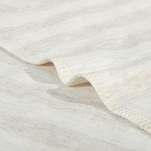 NTBAY Toddler Pillows with Pillowcases Set, 4 Piece, Camel and Beige Stripe - Image 3