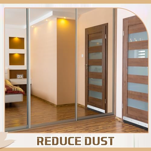 Hushee Brush Door Sweep for Exterior Interior, 48 Inches, Silver, 4 Pack - Image 6