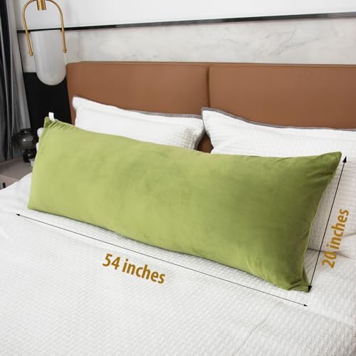 1 MIDDLE ONE Body Pillow, Memory Foam Body Pillows for Adults Sleeping, Long Pillow for Bed, Big Large Firm Full Body Pillow for Side Sleeper, 20x54 Inch, Sage Green - Image 6