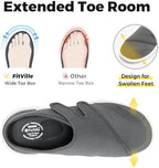 FitVille Orthopedic Slippers for Men with Arch Support, Extra Wide Slip-On Design for All-Day Comfort Ideal for Diabetes, Neuropathy, Swollen Feet & Lymphedema - Image 3