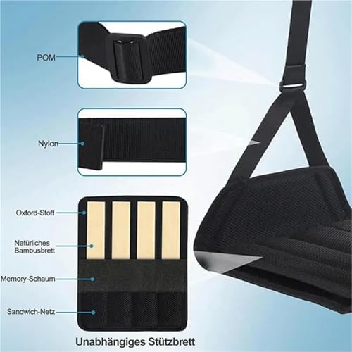 Foot Hammock for Plane Travel 2pcs Lightweight Plane Footrest Hammock - Support Plate, Portable Long Travel(Black) - Image 5