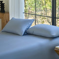 DOZ Pillowcase Set, 100% Viscose derived from Bamboo, Organically Grown, Buttery Soft, Silky, Breathable, Cooling, Oeko-TEX, High GSM, 2-Pack, Envelope Closure (King, Sky) by DOZ
