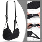 Foot Hammock for Plane Travel 8PCS Travel Hammock (Adjustable, Airplane Footrest, Office/Rail/Car/Outdoor)(Black) - Image 3