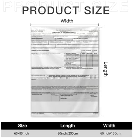 DD Form 214 Throw Blanket Veterans-Blankets for Men Women - Image 7