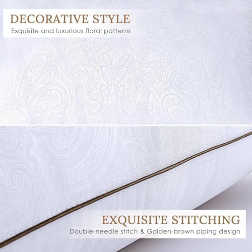 HUXMEYSON Pillows King Size Set of 4, Down Alternative Fill - Image 4