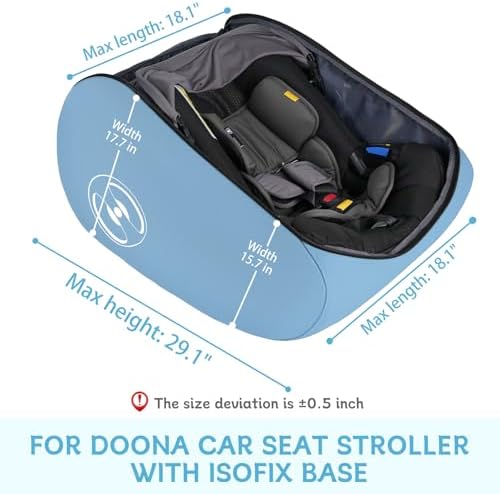 YOREPEK Padded Car Seat Stroller Travel Bag for Air Travel Gate Check - Image 4