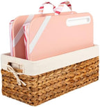 LAPGEAR Designer Lap Desk – Pink Stripes, 2-Pack with Storage Basket by LapGear