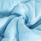 FLXXIE 43x60 Inch Down Alternative Toddler Comforter, Aqua - Image 3