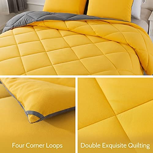Decroom Lightweight 3 Pieces Comforter Set Full Quilted Duvet Insert - Image 4
