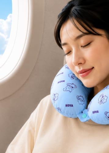 LINE FRIENDS Official BT21 Baby Tatton Reversible Neck Pillow - KOYA, 2-Side Travel Neck Pillow Cushion for Airplane, Road Trip Essentials, Kpop Merch, Gift for Girls and Kpop Fans, 1 Count - Image 3