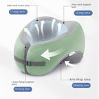 QUQUQ Travel Neck Pillow for Sleeping Multifunctional Neck Pillow Suitable for Office Naps and Travel Support Comfortable(Pink) - Image 3