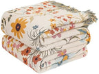 LUTBM Boho Throw Blanket for Bed 60"x80", All Season Cotton Couch Blankets by LUTBMFindYourFreeSpiritatHome