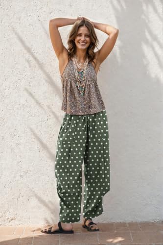TARSE Womens Linen Barrel Pants Casual Summer Travel Lounge Trousers - Image 2