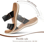 Littleplum Women Slides Sandals Arch Support Open Toe Slip on Sandals Soft Cushion Slippers Comfy Casual Summer Shoes for Walking Beach Travel - Image 6