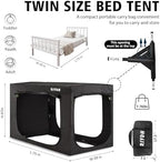 Twin Bed Tent Bed Canopy for Adult and Kids Indoor Blackout Sleep Tents - Image 6