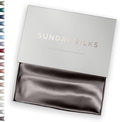 SUNDAYSILKS™ | Silk Pillow Cases | 100% Pure Silk Pillowcase | All Sides 22 Momme Premium Grade 6A Real Silk Pillowcase for Hair & Skin King, Queen Mulberry Silk Pillow Case, Zipper [Charcoal Essence] by ColoradoHomeCo