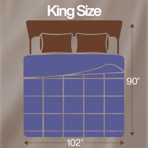 Utopia Bedding Comforter King Size, Duvet Insert, Slate Blue, 90 x 102 in - Image 2