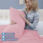CHOSHOME Cooling Pillow Cases Zipper Pillow Covers Q-Max > 0.45 Zippered Pillowcases for Hot Sleepers, Soft, Breathable, Skin-Friendly, 4 Pack (Queen, 20"x30", Pink) - Image 6