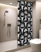 Window Privacy Film Frosted, Horror Skulls Static Cling Door Window Covering, Southwestern Horns Boho Tribal Hats Boots UV Blocking Windows Film for Office, Hotel, Bedroom, 29.5 x 78.7 Inches - Image 3