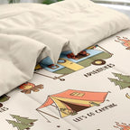 Pamnest Full Comforter Set with Sheets, 7 Pieces Summer Camp Bedding - Image 5