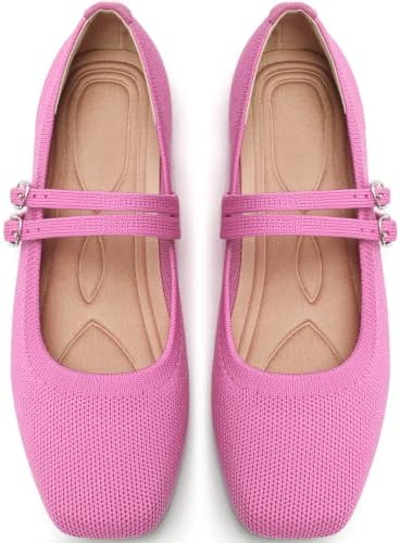 Womens Woven Ballet Flats, Foldable Mary Jane Shoes for Casual Wear by putaomaShoes