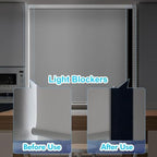 Heat-Resistant Light Blocking Strips, Insulating U Channel for Windows, 2 Pcs 185cm, Ideal for RV, Cinema, Hospital, Hotel - Grey Edge Sealing Solution - Image 2