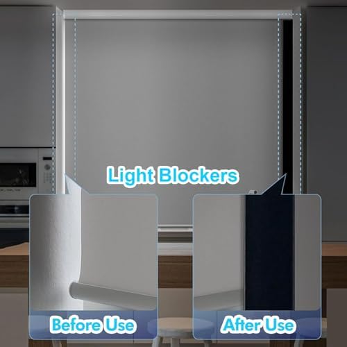 Heat-Resistant Light Blocking Strips, Insulating U Channel for Windows, 2 Pcs 185cm, Ideal for RV, Cinema, Hospital, Hotel - Grey Edge Sealing Solution - Image 2
