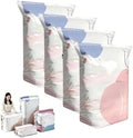 No Pump Vacuum Storage Bags, Thickened Stereoscopic Press & Seal Space Saver Compression Bag for Clothes/Bedding (X-Large) by Saanerueen