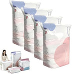 No Pump Vacuum Storage Bags, Thickened Stereoscopic Press & Seal Space Saver Compression Bag for Clothes/Bedding (X-Large) by Saanerueen