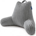 Reading Pillow for Sitting up in Bed, Adjustable Memory Foam Bed Rest Pillow, Wide-wale Plush Cover Machine Washable, Neck Back and Lumbar Support Pillow-Grey by Unknown