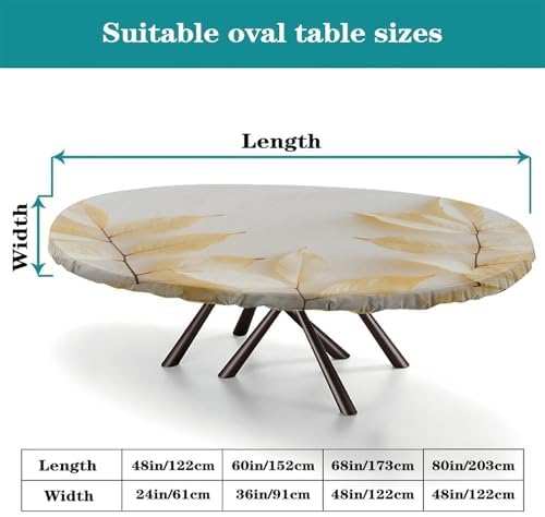 Tablecloth for Oval Table, Plaid Pattern Printed on Oval Plastic Table Cover, for Parties & Celebrations Holiday Dinners, Fits for 52" x 70" Oval Tables - Image 4