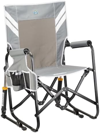 GCI Outdoor Stowaway Rocker - Varsity Gray/White by GCIOUTDOOR