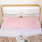 1 MIDDLE ONE Body Pillow, Memory Foam Body Pillows for Adults Sleeping, Long Pillow for Bed, Big Large Firm Full Body Pillow for Side Sleeper, 20x54 Inch, Light Pink - Image 5