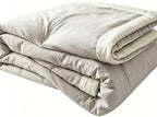 100% Cotton Summer Comforter,Ultra Soft Breathable Lightweight Quilt,Machine Washable for Hot Sleepers&Travel. (Grey, XXL(71''×78'')) by Unknown