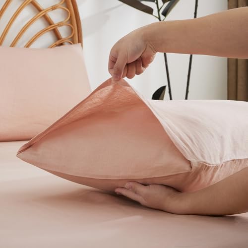 100% French Linen Pillowcase Set of 2, Mothers Day Breathable Envelope Closure Soft Linen Pillow Cover,Soft Luxury Hotel & Home Use, Gift - Image 2
