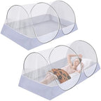 2 Pcs 78 * 41 * 31 Inch Extra Large Pop Up Mosquito Net, Portable Mesh Tent by Axcoix