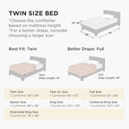 Bedsure Twin Comforter Duvet Insert - Bed Comforter Quilted, White - Image 3