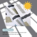 idee-home Outdoor Chair Cushions Set of 2, 17" x 17" D-Shaped - Image 6