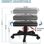 Footrest Stool Under Desk Adjustable Height Footrest Ottoman Ergonomic - Image 2