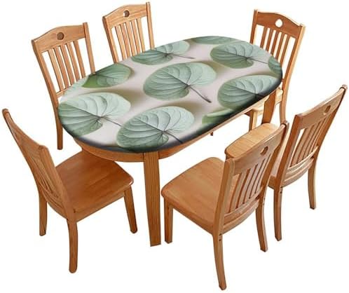 Table Pad Protector, Plaid Pattern Printed on Fitted Table Cloth, for Parties & Celebrations Holiday Dinners, Fits for 48" x 68" Oval Tables by tablecovertablecloth