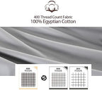 100% Egyptian Cotton King Size Pillow Protectors with Zipper Set of 4 - Image 2