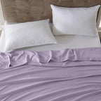 ZPECC King Flat Sheets Only Lavender 6 Pack, Color-Coded Hem Threads - Image 7