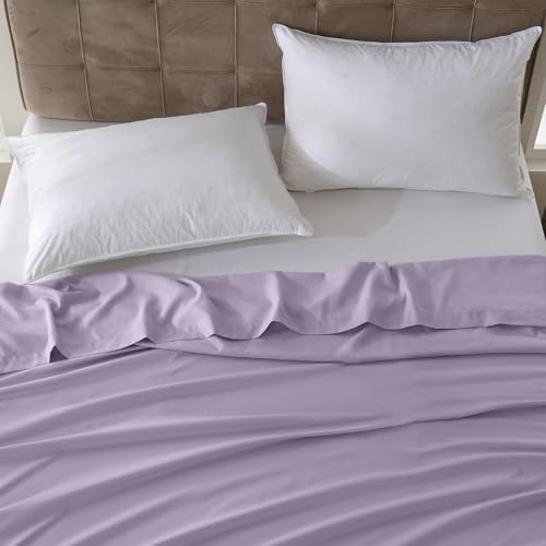 ZPECC King Flat Sheets Only Lavender 6 Pack, Color-Coded Hem Threads - Image 7