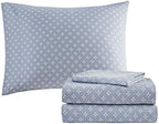Madison Park Essentials Cozy Bed in a Bag Reversible Comforter with Complete Sheet Set - Modern Botanical Print All Season Cover, Shams, Decorative Pillow, Twin(68"x86"), Blue 6 Piece - Image 4