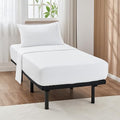 ARlinen 4 PCs Cot Sheets Sets 30" X 80", Egyptian Cotton Fitted Mattress Fits Upto 4"-8" Deep Perfect for Narrow Twin/RV Bunk/Guest Bed Replacement/Camping, White by ARlinen