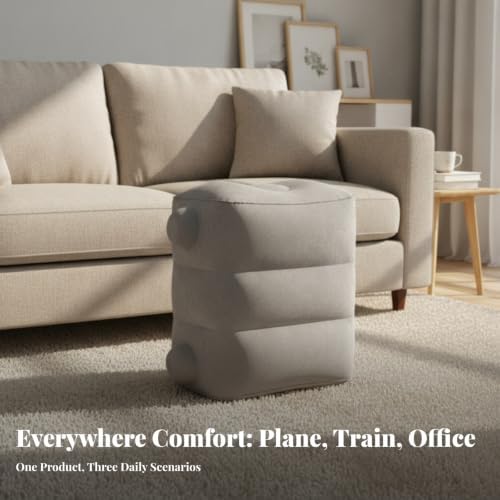 Portable Travel Footrest, Dark Blue, Color to 2 - Image 4