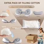 Chilling Home Pregnancy Pillow for Sleeping Portable, Travel Wedge Pillow - Image 2