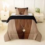 Erosebridal Black Woman Toddler Comforter Set African American Bedding Set for Teens Adult Afro Black Female Quilt Comforter Pretty Woman Magical Bed Set Room Decor (1 Comforter, 1 Pillowcase) by Erosebridal