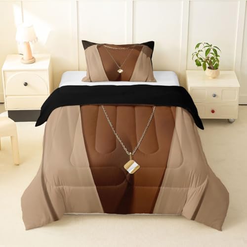 Erosebridal Black Woman Toddler Comforter Set African American Bedding Set for Teens Adult Afro Black Female Quilt Comforter Pretty Woman Magical Bed Set Room Decor (1 Comforter, 1 Pillowcase) by Erosebridal